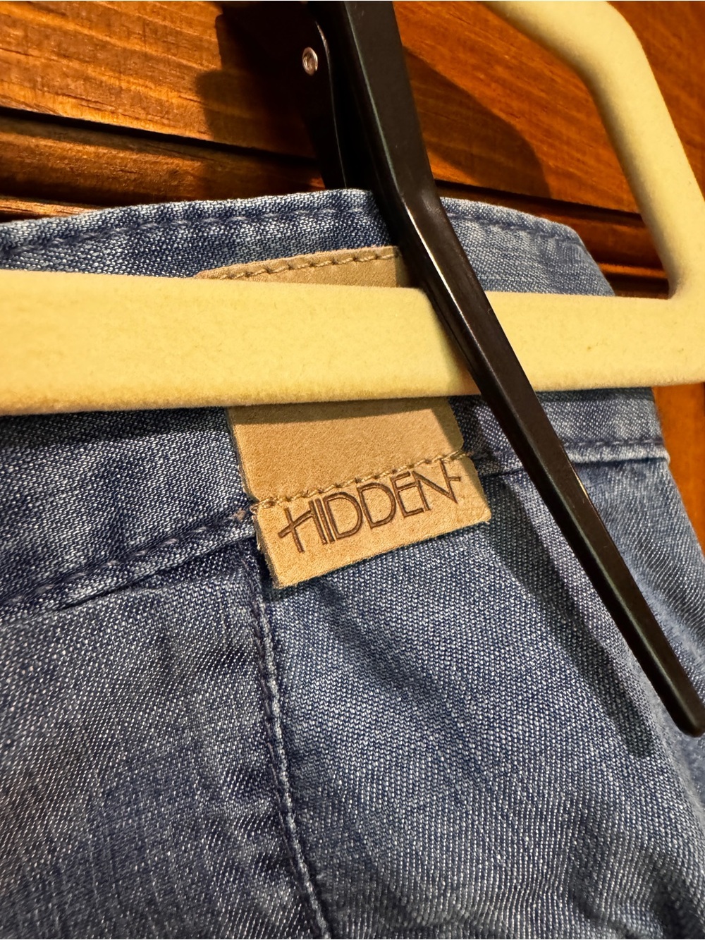 Hidden Jean Light Wash Wide Leg Pants - Picture 8 of 11